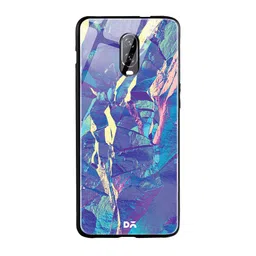 DailyObjects Blue & Pink Iceberg Holo Satin OnePlus 7 Glass Case-35