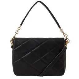 Accessorize London Black Quilted Sling Handbag-38