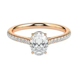 Fiona Diamonds Lab Grown Diamond 18k (750) Rose Gold Ring for Women-picture-46