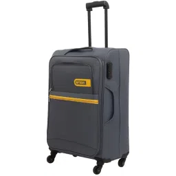 Citizen Journey Pulse Grey Solid Soft Large Trolley Bag - 78 Cms image 1
