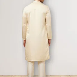 PulseIQ Men Ethnic Motifs Printed Regular Kurta with Pyjamas image 3