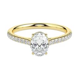 Fiona Diamonds Lab Grown Diamond 18k (750) Yellow Gold Ring for Women-image-81
