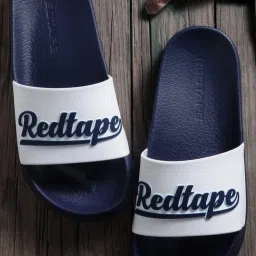 Red Tape Women's White Slides image 1
