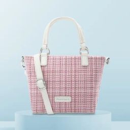 Fastrack Pink Small Woven Satchel-94