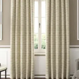 GM Beige Polyester Curtain - Set of 2-12