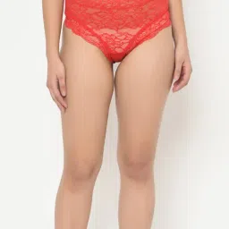Curvy Love Red Lace Hipster Panty-41