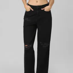 Only Black High Rise Flared Jeans-image-59