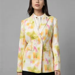 Allen Solly Multicolored Printed Blazer image 1