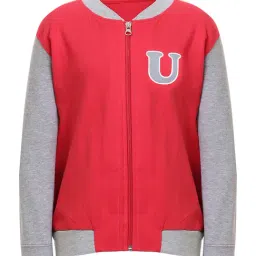 Under Fourteen Only Kids Red & Grey Printed Full Sleeves Sweatshirt-image-90