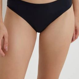 Wunderlove by Westside Black Hi-Leg Invisible Cotton-Blend Brief-image-4