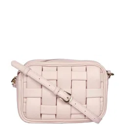 Saint G Pink Textured Medium Sling Handbag image 1