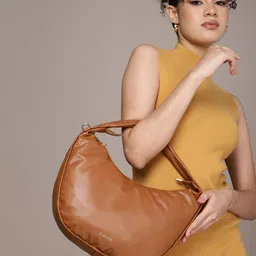 bebe Women Solid Hobo Bag-22