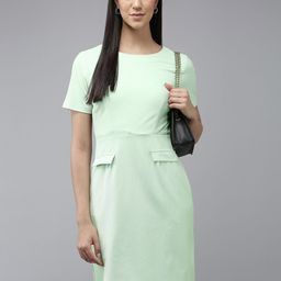 Van Heusen Woman Self Design Sheath Dress-image-41