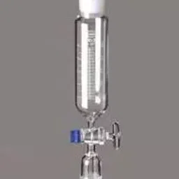 Glassco 50 ml Cylindrical Dropping Funnel Graduated, With Glass Stopcock 165.210.02-44
