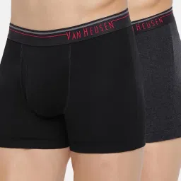 Van Heusen Innerwear Multi Cotton Regular Fit Trunks - Pack Of 2 image 1