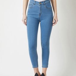 Miss Chase Women Blue Skinny Fit High-Rise Clean Look Stretchable Jeans-picture-18