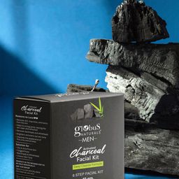 Globus naturals Anti-Pollution Charcoal 6 Step Facial Kit-  40g-55