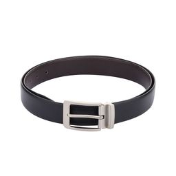 Kastner Men Black Textured Reversible Formal Belt-image-72