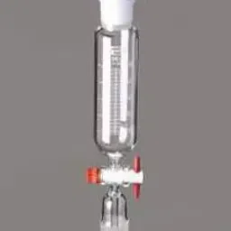 Glassco 50 ml Cylindrical Dropping Funnel Graduated, With PTFE Stopcock 167.210.02-72