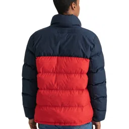 GANT Navy & Red Regular Fit Colour Block Jacket image 2