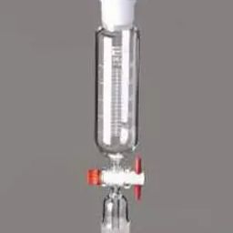 Glassco 100 ml Cylindrical Dropping Funnel Graduated, With PTFE Stopcock 167.210.03A-1