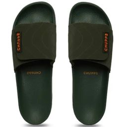 Chupps Men's Flow ErgoX Plus Olive Slides-79