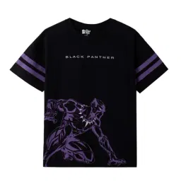 The Souled Store Kids Black Cotton Printed T-Shirt-picture-19