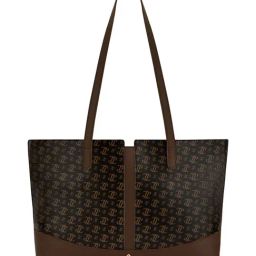 Lavie Mono LL Samara Choco Logo Leather Large Tote Bag-10