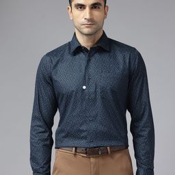 Blackberrys Printed Pure Cotton Slim Fit Shirt-image-27