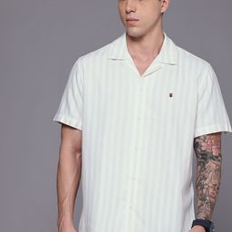 Louis Philippe Jeans Slim Fit Striped Casual Shirt-picture-46