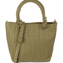 Mochi Green Textured Medium Tote Bag-13
