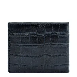 Eske Navy Textured Bi-Fold Wallet for Men image 3