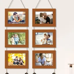 Art Street Set of 6 Brown Photo Frames ASPWT23372-33