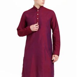 Kisah Pink Regular Fit Kurta-image-6