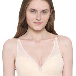 Wacoal Cream Lace Work Everyday Bra-picture-12