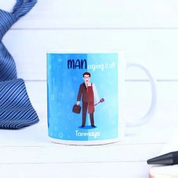 FNP White & Blue Ceramic Superhero Tribute Mug For Him (325ml)-image-35