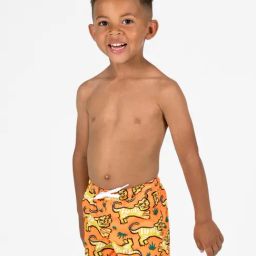 Olaian By Decathlon Boys Orange Swim Shorts-image-10