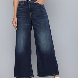 Levis Women 94 Baggy Wide Leg Light Fade Stretchable Jeans-image-92
