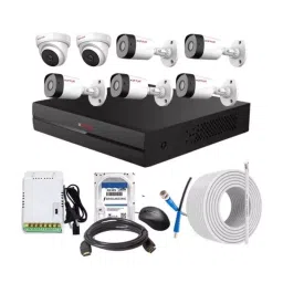CP PLUS CCTV Combo Kit 2.4 MP Full HD Audio Indoor & Outdoor with 8 Channel DVR 5 Bullet, 2 Dome Camera, 8 Channel SMPS, 70 m Cable 500 GB HDD & Connectors-image-96