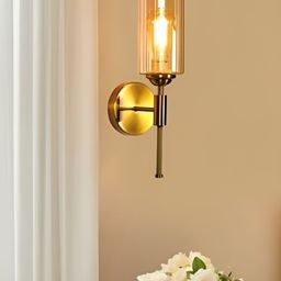 KINIS Gold-Toned Cylinder Shaped Metal Wall Lamp-45