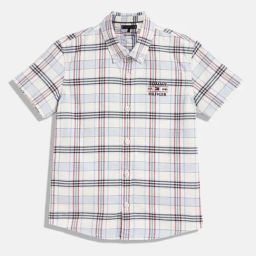 TOMMY HILFIGER Boys Multi Cotton Chequered Shirt-image-17