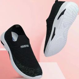 Asian Women's Black Walking Shoes-picture-7
