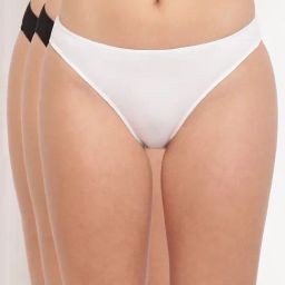 La Intimo Multicolored Comfort Fit Briefs - Pack Of 3-image-40