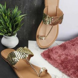 Carlton London Women's Gold Toe Ring Sandals-image-48