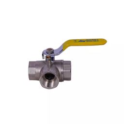 Matrix 3/4 Inch, 20 mm Brass 3 Way Ball Valve-36