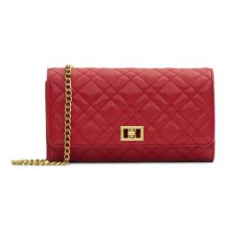 Miraggio Iris Red Small Faux Leather Clutch-image-24
