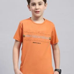 Monte Carlo Kids Rust Printed T-Shirt-image-78