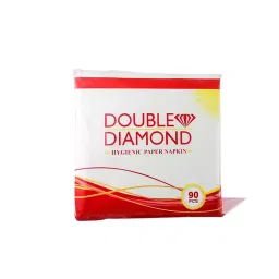 GENERIC Double Diamond Soft Tissue Pack 1 Ply 90 Sheets White 100% Natural Virgin Paper (Pack of 1)-picture-48