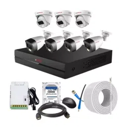 CP PLUS CCTV Combo Kit 2.4 MP Full Colour HD Audio Indoor & Outdoor with 8 Channel DVR, 3 Dome 4 Bullet Camera, 8 Channel SMPS, 70 m Cable, 2 TB HDD & Connectors-image-41