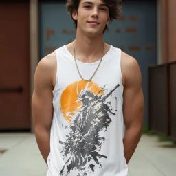 Bewakoof White Cotton Regular Fit Graphic Printed Vest-image-61